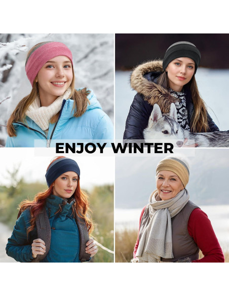 Banda Calentadora de Oídos Sukeen Doble Capa para Mujeres