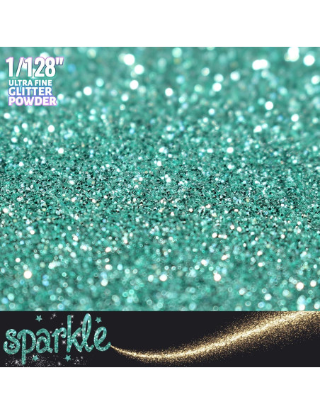 Glitter Metálico Ultra Fino Estanoite 210g Aquamarina