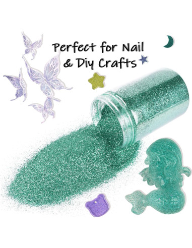 Glitter Metálico Ultra Fino Estanoite 210g Aquamarina