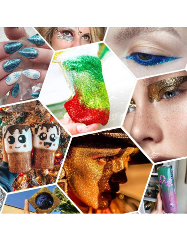 Glitter Metálico Ultra Fino Estanoite 210g Aquamarina