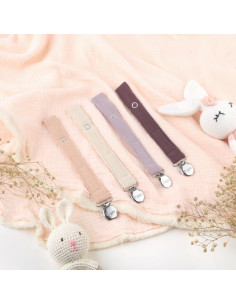 Clip de Chupete Suave para Bebé - Set de 4 Piezas Neutras 2