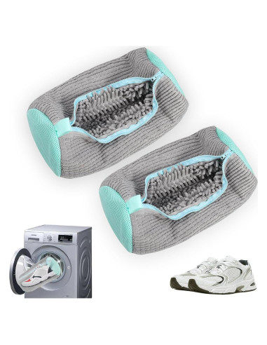 Bolsa de Lavado de Zapatos Genérico Reutilizable 2 Pcs Gris