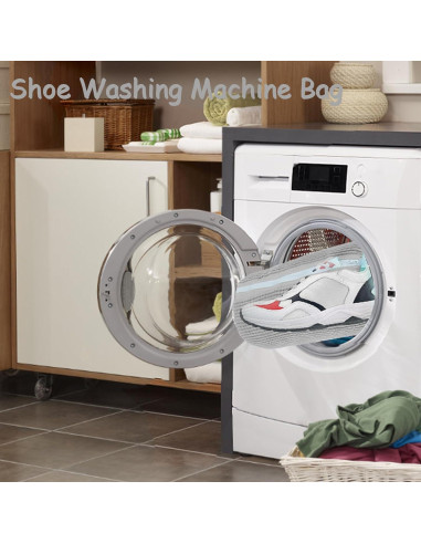 Bolsa de Lavado de Zapatos Genérico Reutilizable 2 Pcs Gris
