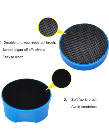 Raspador Magnético Mini Lychee para Acuarios - Azul