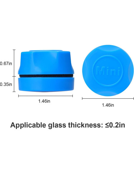 Raspador Magnético Mini Lychee para Acuarios - Azul