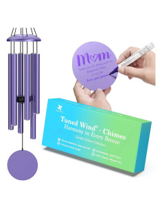 Campanas de Viento Moradas MarcoBambu 93.98 cm Musicales