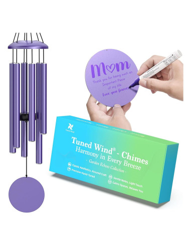 Campanas de Viento Moradas MarcoBambu 93.98 cm Musicales