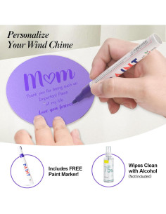 Campanas de Viento Moradas MarcoBambu 93.98 cm Musicales 2