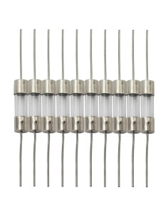 10pcs Fusible de Vidrio 5x20mm 1A Tegg para Circuito Eléctrico