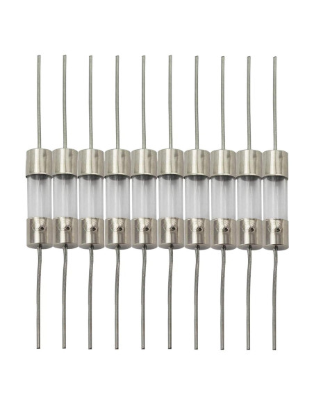 10pcs Fusible de Vidrio 5x20mm 1A Tegg para Circuito Eléctrico