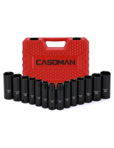 Juego de Enchufes de Impacto Profundos CASOMAN 14 Piezas 10-24mm