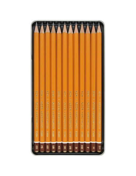 Conjunto de Lápices de Grafito Koh-I-Noor 12 Piezas 8B-2H