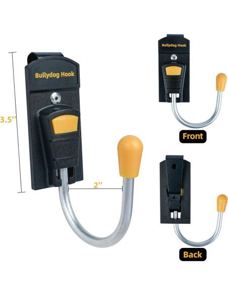 Soporte para Taladro KUNN Gancho Único Clip Metal Amarillo