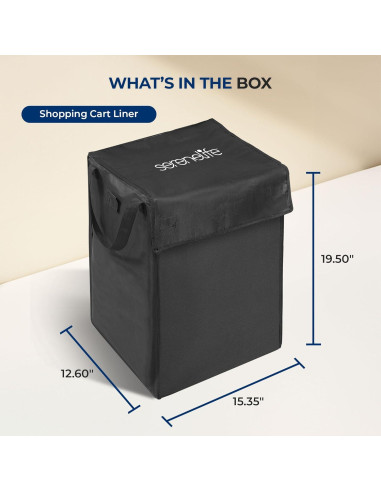 Forro Desmontable para Carrito de Compras SereneLife 32x39cm
