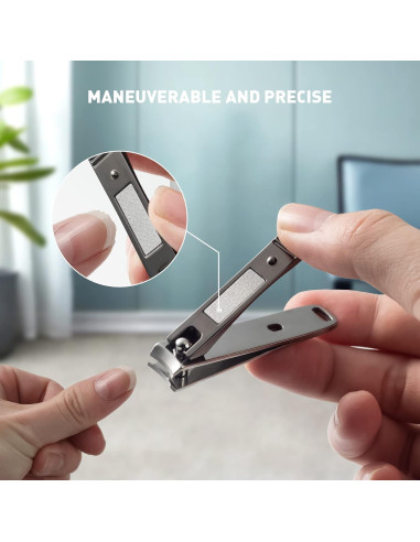 Cortauñas BEZOX Ergonómico 2 Piezas para Manos y Pies