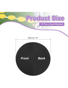 Marcadores de Puntos Antideslizantes PATIKIL 23 cm - 12 Pcs 2