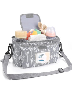 Organizador Universal para Carriola Accmor con Soporte para Vaso y Correa 2