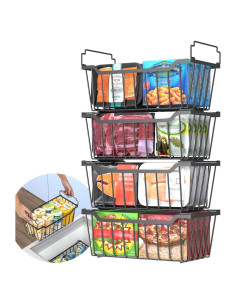 Cajas Organizadoras de Congelador Goovilla 4 Piezas 32x16x10.9 cm