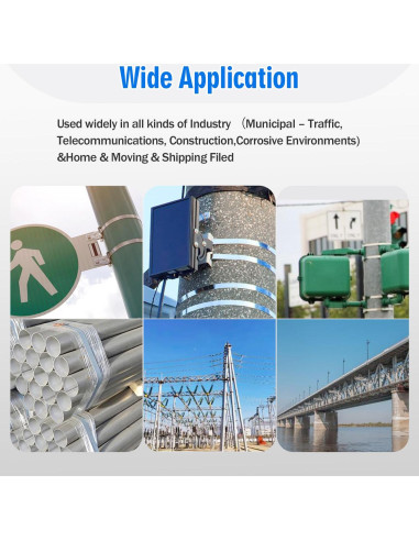 Kit de Banda de Acero Inoxidable YouBiXuan 30,48m Tensionador