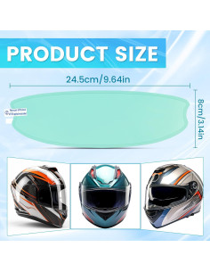 Película Antivaho para Casco Xuzimaoyi 24.5x8cm Impermeable 2
