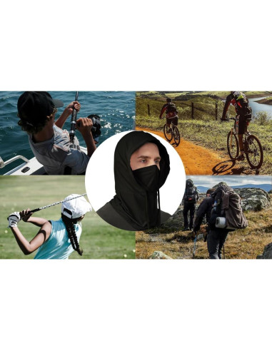 3 Piezas Máscara Balaclava Refrigerante UV Transpirable