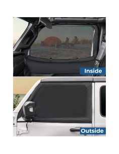 Pantalla Solar JoyTutus para Ventana Delantera Wrangler JK JL 2007-2024 2
