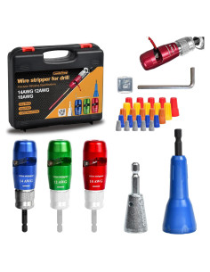 Destripador de Cables Luckyway 3 PCS 10-14 AWG Colorido