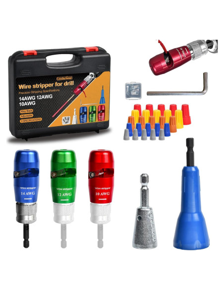 Destripador de Cables Luckyway 3 PCS 10-14 AWG Colorido