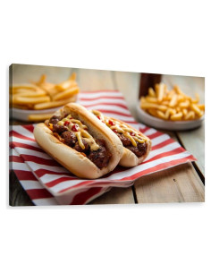 Impresión en Lienzo Perro Caliente 61x91.4 cm Decoración