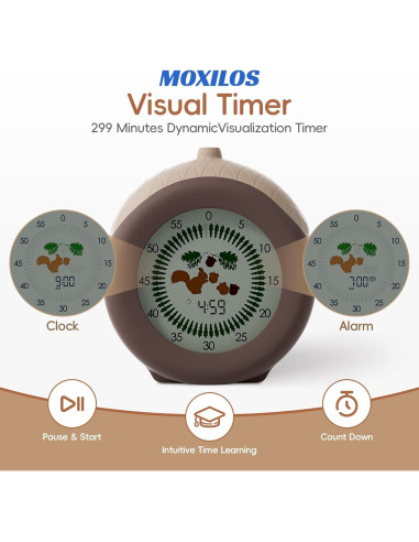 Temporizador Visual Digital Moxilos Avellana 299 Minutos