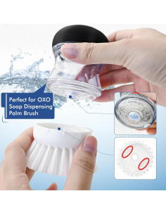 Recambios de Cepillo de Palma OXO Shadowgallery - 4 Piezas Blancas 2