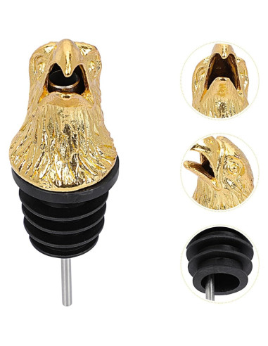 Aerador de Vino Kichvoe con Cabeza de Águila Dorado