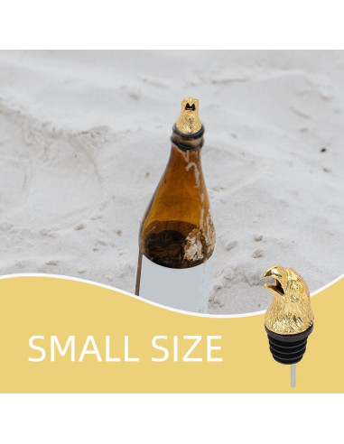 Aerador de Vino Kichvoe con Cabeza de Águila Dorado