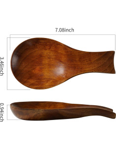 Soporte para Cucharas de Madera Tvvtuww - Largo, 19.2x10.4 cm 2