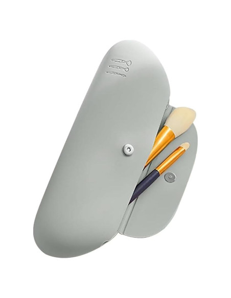 Soporte de Maquillaje de Viaje TUCANA Gris con Cierre Magnético