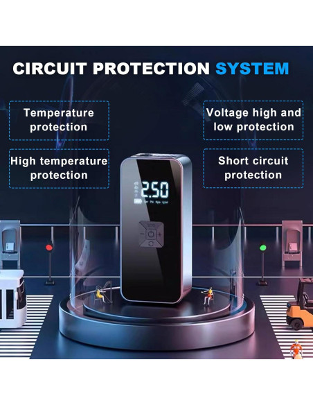 Arrancador de Batería EDOMOL LX0301 con Compresor 150PSI