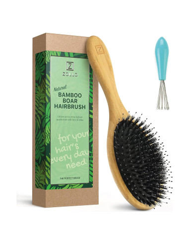 Cepillo Desenredante de Cerdas de Jabalí Zollo - 1 Cuenta