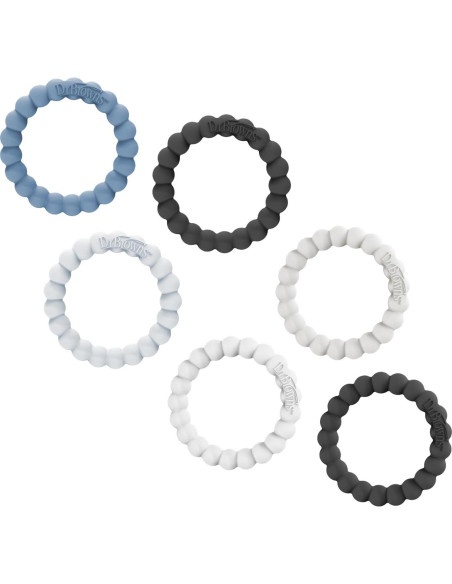 Anillos de Mordedor Dr. Brown's Flexees 100% Silicona 6 Piezas