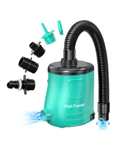Bomba de Aire Eléctrica MAACLOUD 400W para Inflables Verde