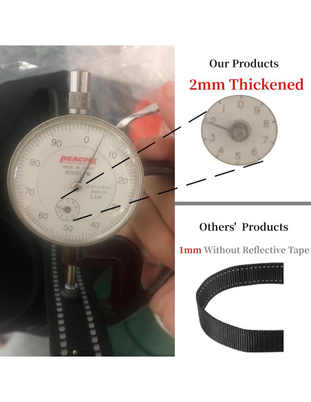 Clip de Seguridad para Perros Chngna - Nylon Reflectante Ajustable