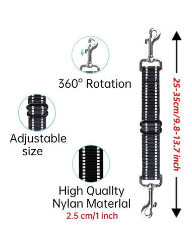 Clip de Seguridad para Perros Chngna - Nylon Reflectante Ajustable