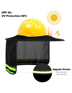 Sombrero de Seguridad TCCFCCT con Sombra y Bandana Negra 2