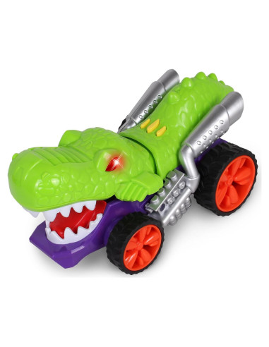 DinoBite Hot Rod Chomper NKOK - Vehículo con Sonido y Luz