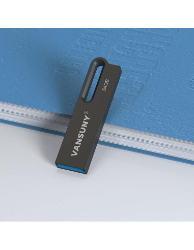 Vansuny 5 Pack USB 3.0 64GB Metal Impermeable Alta Velocidad