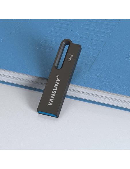 Vansuny 5 Pack USB 3.0 64GB Metal Impermeable Alta Velocidad Vansuny 5 Pack USB 3.0 64GB Metal Impermeable Alta Velocidad
