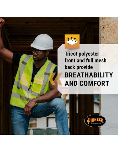 Chaleco de Seguridad SureWerx Hi Vis X-Large 8 Bolsillos