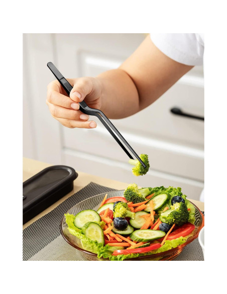 Juego de Pinzas de Cocina BUNDLEPRO 25.4 cm Acero Inoxidable Negro