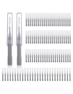 100 Piezas Cepillos Interdentales Patelai Higiene Oral Gris