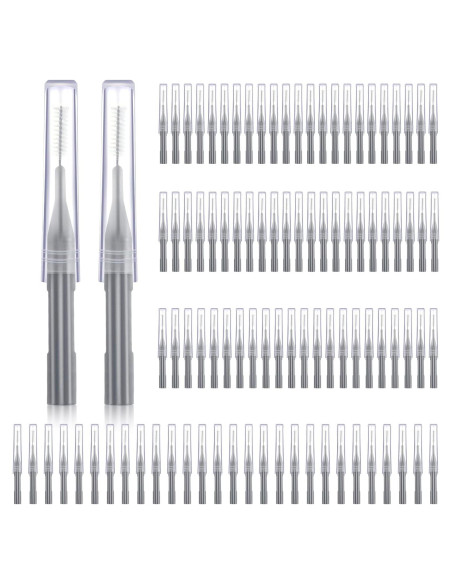 100 Piezas Cepillos Interdentales Patelai Higiene Oral Gris