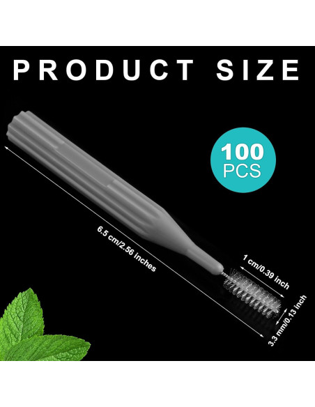 100 Piezas Cepillos Interdentales Patelai Higiene Oral Gris